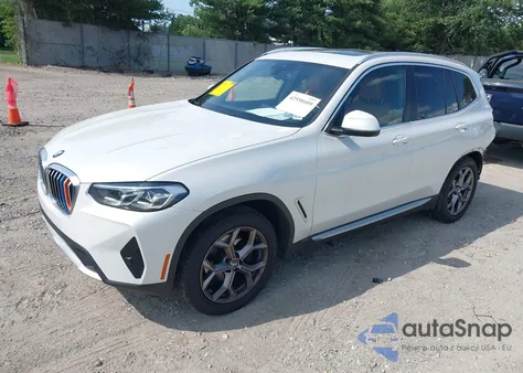 2022 BMW X3 xDrive30I из США, поврежденный, VIN 5UX53DP09N9H43593